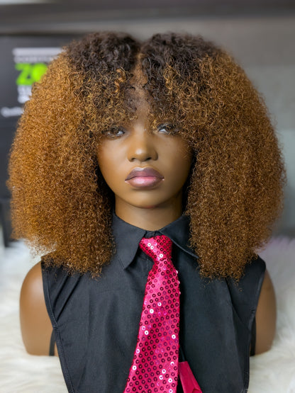 Queen Afro Curly Gold