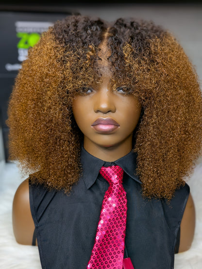 Queen Afro Curly Gold