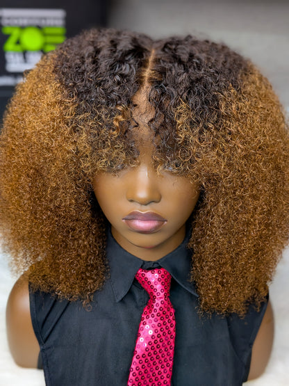 Queen Afro Curly Gold