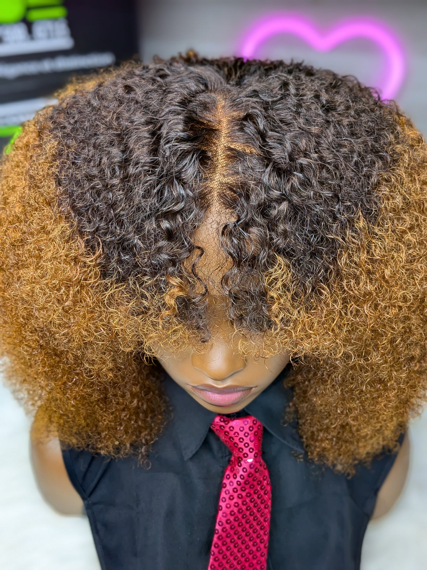 Queen Afro Curly Gold