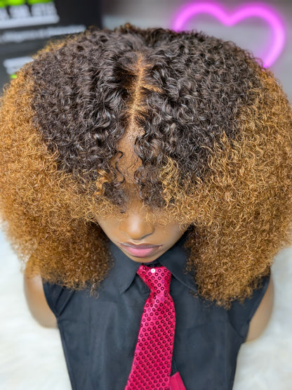 Queen Afro Curly Gold