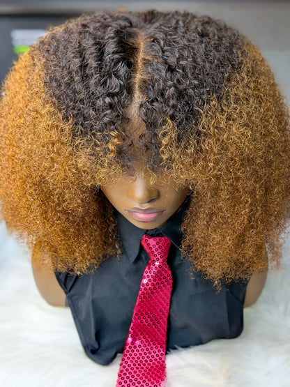 Queen Afro Curly Gold