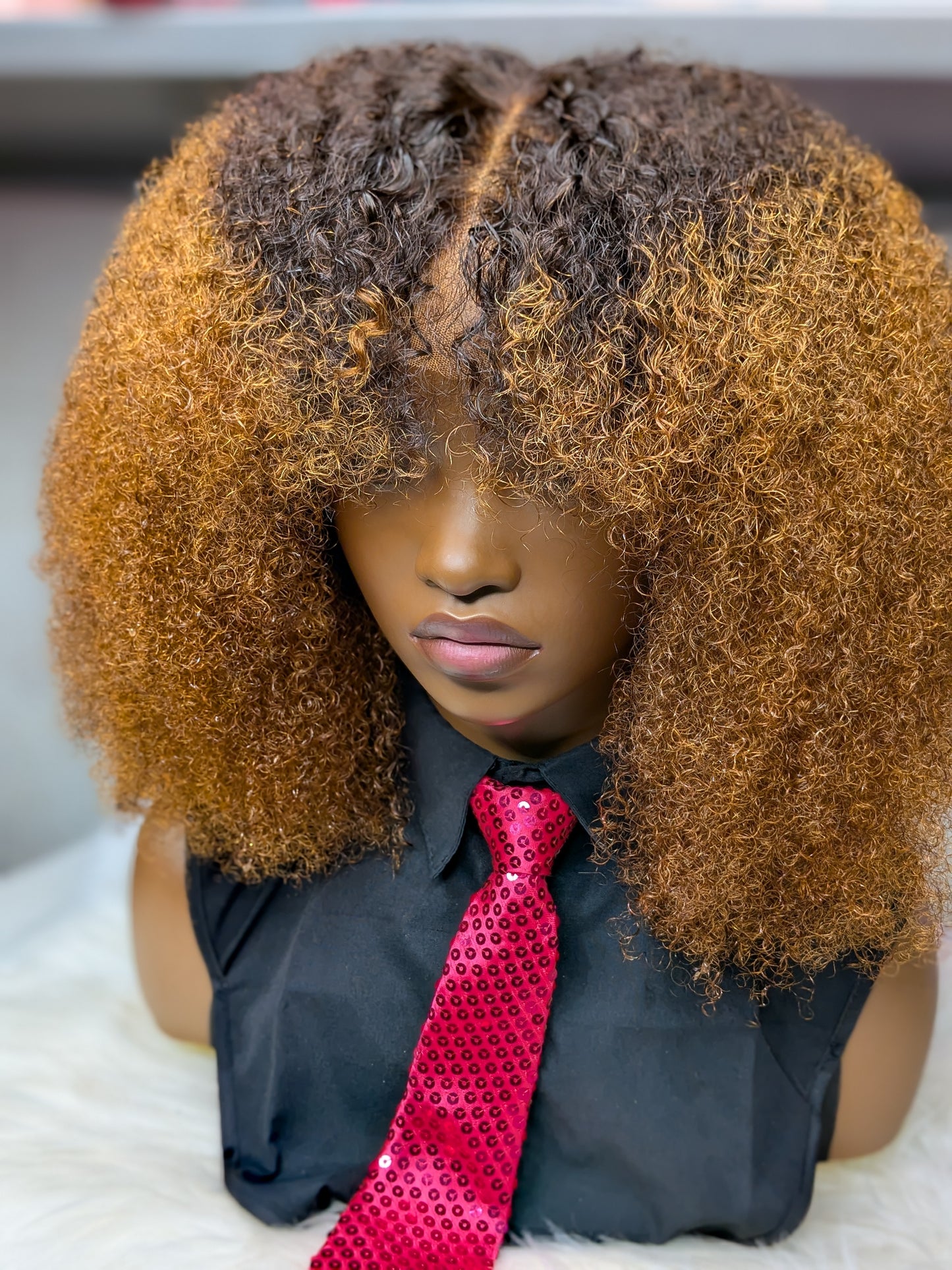 Queen Afro Curly Gold