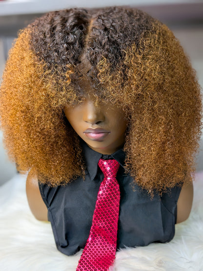 Queen Afro Curly Gold